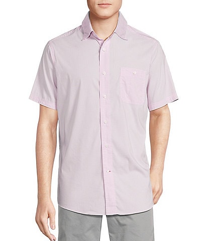 Cremieux Blue Label Performance Stretch Check Short Sleeve Woven Shirt