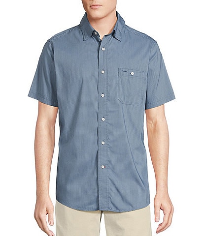 Cremieux Blue Label Performance Stretch Gingham Short Sleeve Woven Shirt