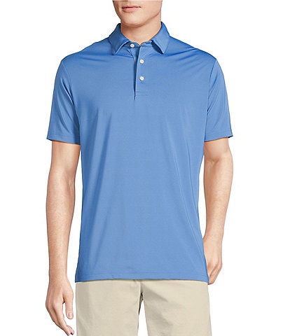 Cremieux Blue Label Performance Stretch Solid Short Sleeve Polo Shirt