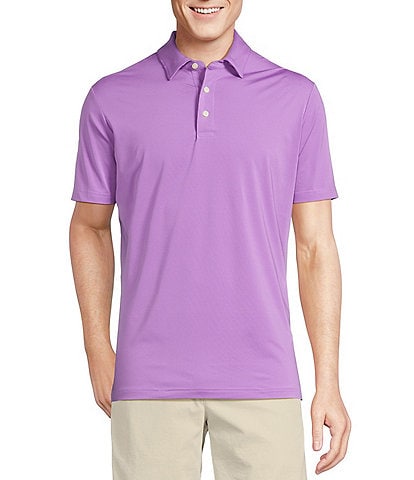 Cremieux Blue Label Performance Stretch Solid Short Sleeve Polo Shirt