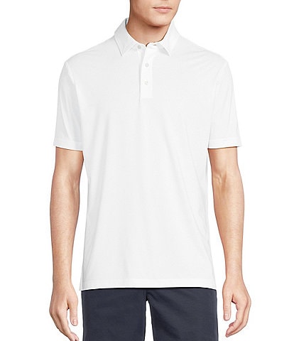 Cremieux Blue Label Performance Stretch Solid Short Sleeve Polo Shirt