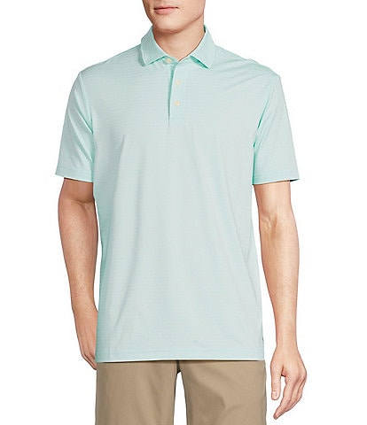 Cremieux Blue Label Performance Stretch Striped Short Sleeve Polo Shirt