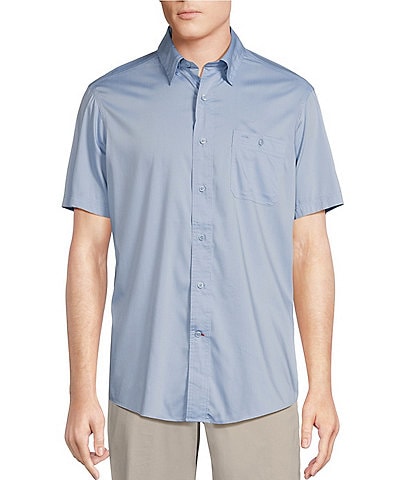Cremieux Blue Label Performance Stretch Twill Short Sleeve Woven Shirt