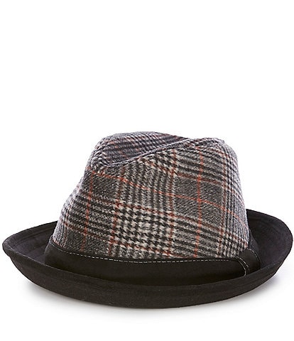 Mens plaid fedora hats on sale