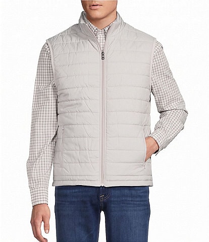 Cremieux Blue Label Quilted Full-Zip Printed Vest