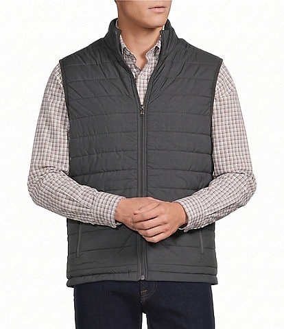 Cremieux Blue Label Quilted Full-Zip Printed Vest