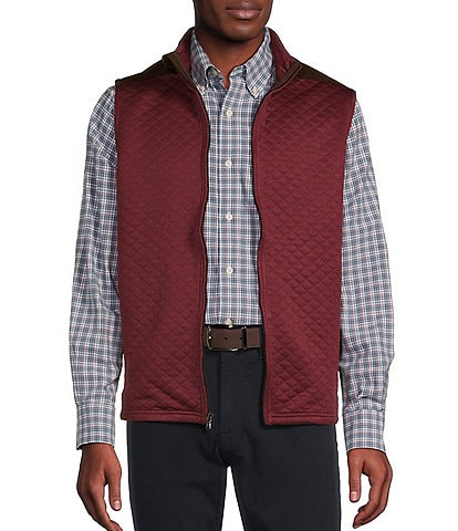 Cremieux Blue Label Solid Quilted Full-Zip Vest