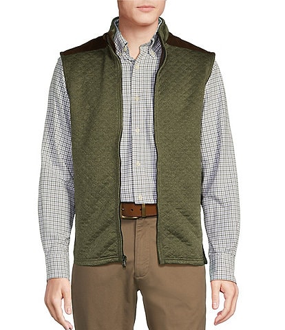 Cremieux Blue Label Solid Quilted Full-Zip Vest