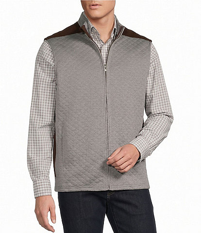 Cremieux Blue Label Quilted Full Zip Vest