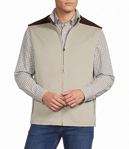 Cremieux Blue Label Quilted Full Zip Vest