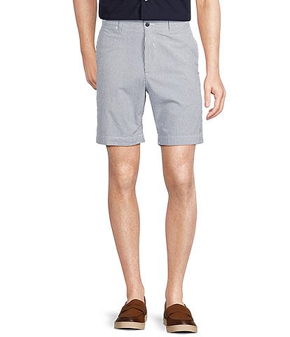 Cremieux Blue Label Seersucker Stripe Madison Classic Fit 8" Inseam Shorts
