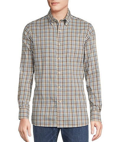 Cremieux Blue Label Slim Fit Plaid Flex Twill Long Sleeve Woven Shirt