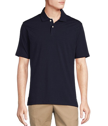 Cremieux Blue Label Slim Fit Solid Jersey Short Sleeve Polo Shirt