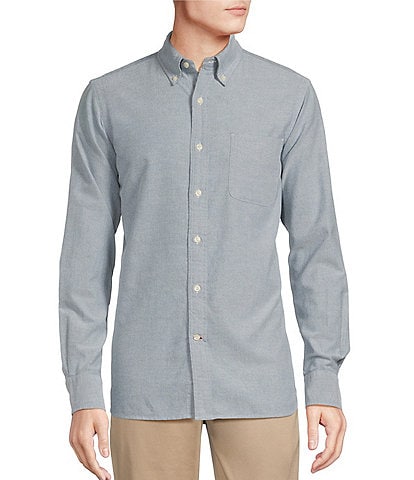 Cremieux Blue Label Slim Fit Solid Oxford Long Sleeve Woven Shirt