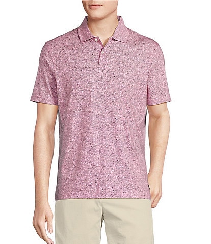 Cremieux Blue Label Slim Fit Stretch Abstract Print Polo Shirt