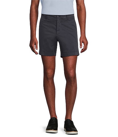 Cremieux Blue Label Soho Slim Fit Garment-Dyed 6#double; Inseam Shorts