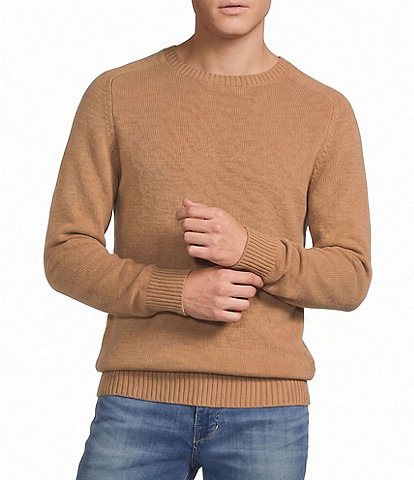 Cremieux Blue Label Solid Cashmere Crew Neck Sweater
