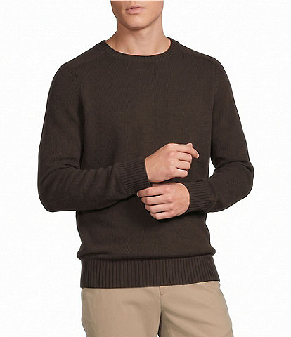 Cremieux Blue Label Solid Cashmere Crew Neck Sweater