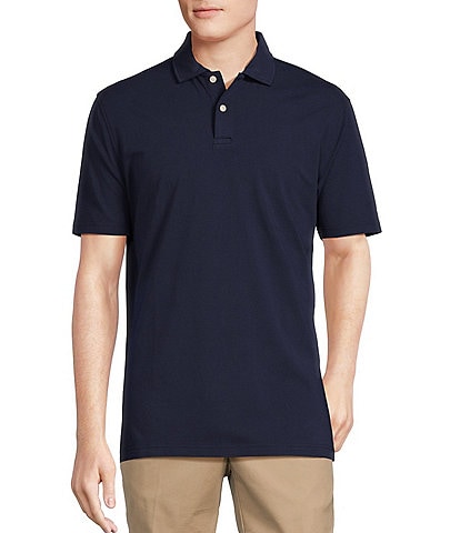 Cremieux Blue Label Solid Classic Fit Jersey Short Sleeve Polo Shirt