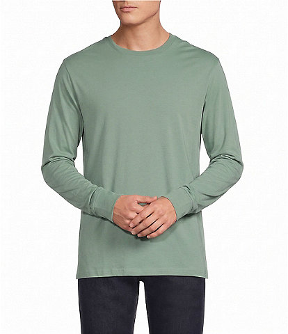 Cremieux Blue Label Solid Crew Long Sleeve T-Shirt