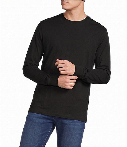 Cremieux Blue Label Solid Crew Long Sleeve T-Shirt