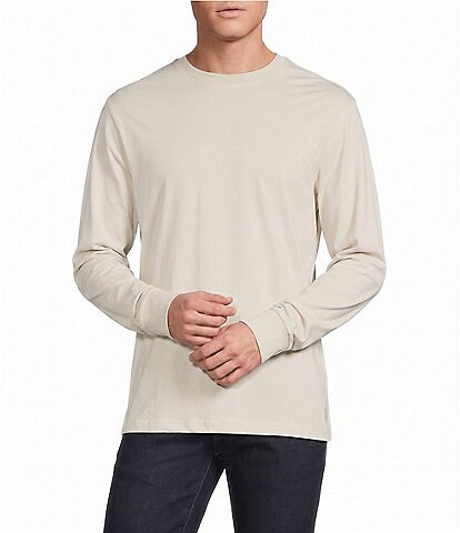 Cremieux Blue Label Solid Crew Long Sleeve T-Shirt