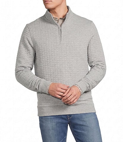 Cremieux Blue Label Square Quilted Quarter-Zip Pullover