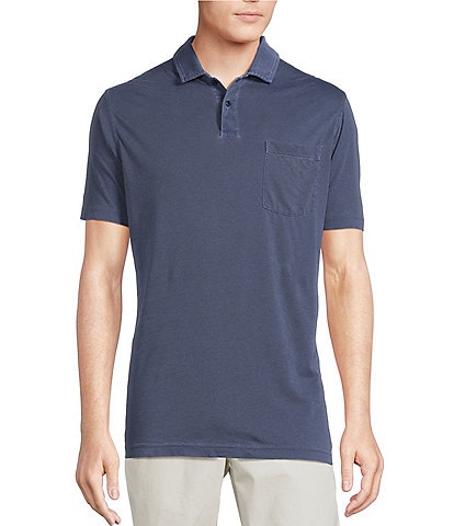 Cremieux Blue Label St. Tropez Collection Solid Short Sleeve Polo Shirt