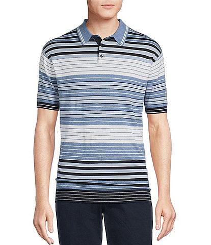 Cremieux Blue Label St. Tropez Collection Solid Short Sleeve Polo Sweater