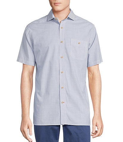 Cremieux Blue Label Stripe Short Sleeve Woven Shirt
