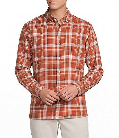 Cremieux Blue Label Tailor's Mark Multi-Color Plaid Long Sleeve Woven Shirt