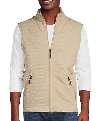 Cremieux Blue Label Textured Full-Zip Vest