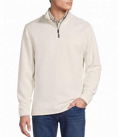 Cremieux Blue Label Textured Quarter-Zip Pullover