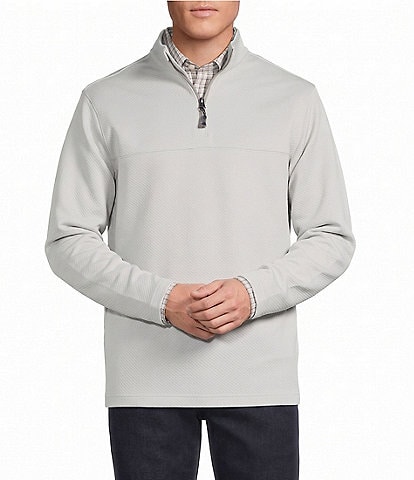 Cremieux Blue Label Textured Quarter-Zip Pullover