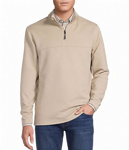 Cremieux Blue Label Textured Quarter-Zip Pullover