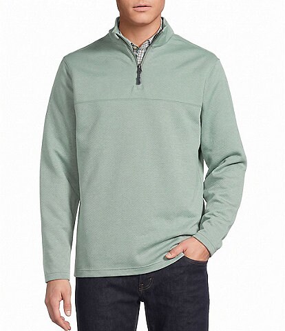 Cremieux Blue Label Textured Quarter-Zip Pullover