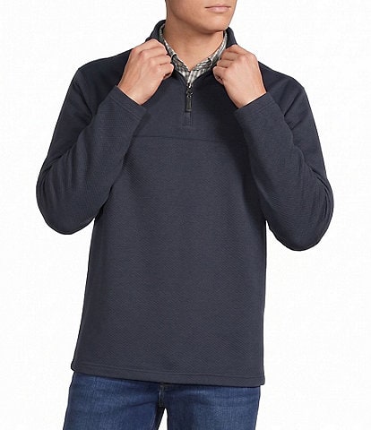 Cremieux Blue Label Textured Quarter-Zip Pullover