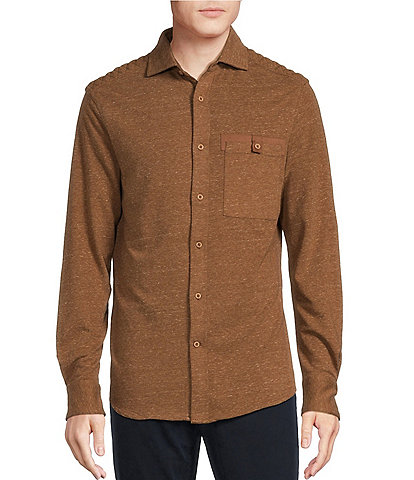 Cremieux Blue Label The Gamekeeper Collection Long Sleeve Jersey Coatfront Shirt