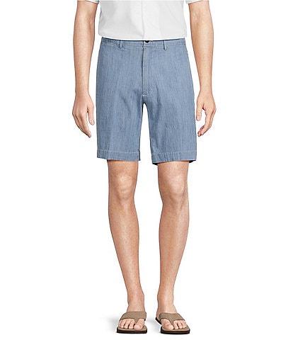 Cremieux Blue Label United In Cremieux Collection Chambray Madison Classic Fit 9#double; Inseam Shorts