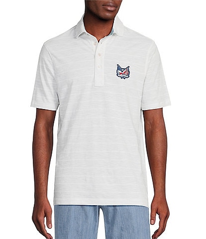 Cremieux Blue Label United In Cremieux Collection Solid Graphic Patch Short-Sleeve Slub Jersey Polo Shirt