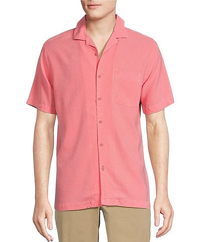 BDG Bandana Print Linen Short Sleeve Button-Down Shirt in 2023