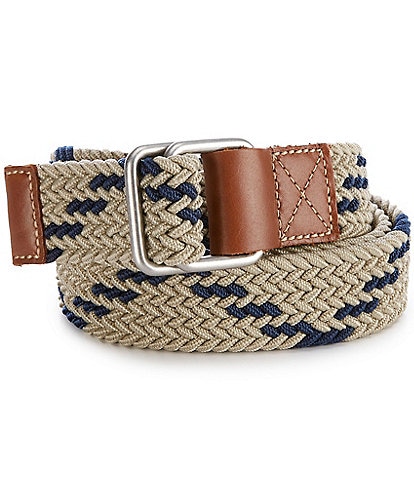Cremieux Bluw Label Two-Tone Textured Braided Belt