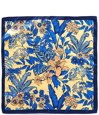 Cremieux Botanical Floral 3 1/4" Woven Silk Pocket Square