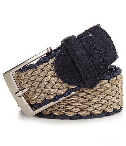Cremieux Braided Stripe Stretch Elastic Belt