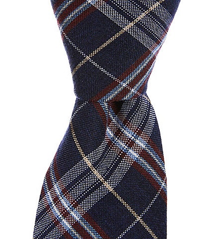 Cremieux Brushed Plaid 3" Silk Blend Tie