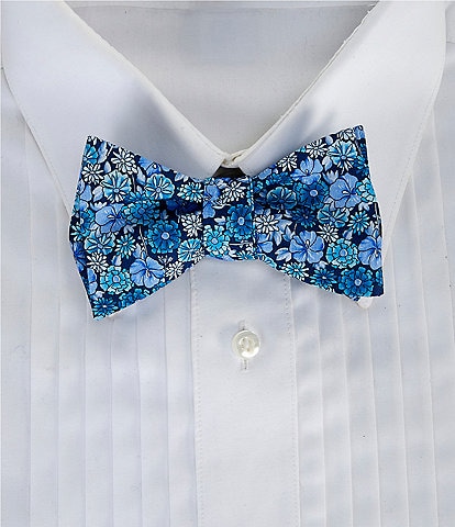 Cremieux Bryce Flower Print Silk Bow Tie
