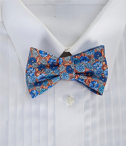 Cremieux Bryce Flower Print Silk Bow Tie