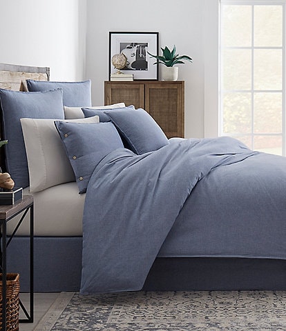 Cremieux Cameron Collection Chambray Duvet Cover