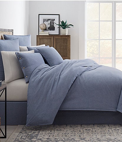 Cremieux Cameron Collection Chambray Duvet Cover