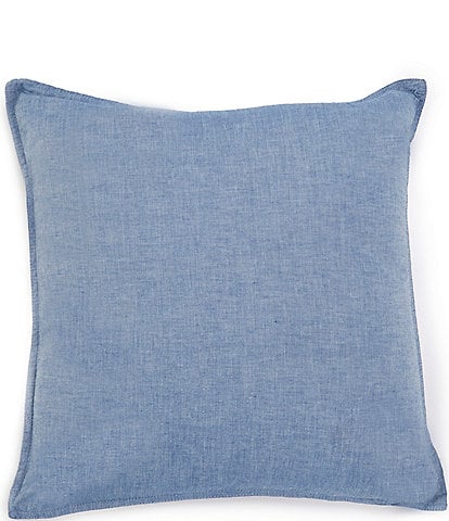 Cremieux Cameron Collection Chambray Square Pillow